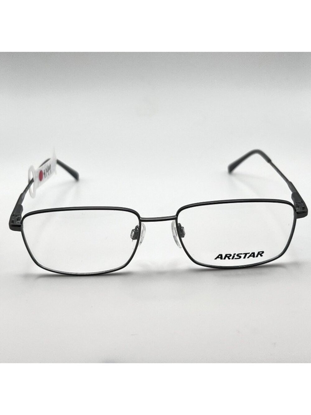 Aristar AR30721 505 Metal Full Rectangle Eyeglass Frames Gunmetal Gray 49-16-140
